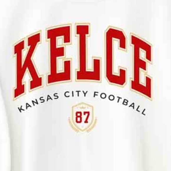 Travis Kelce Football Sweatshirt Travis Kelce Sweatshirt Football Sweatshirt 05 - Picture 2 of 5